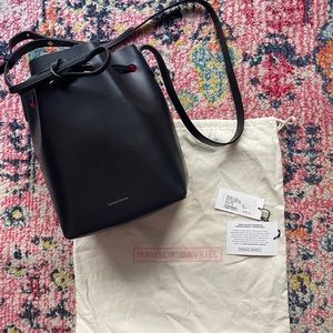 Mansur Gavriel Mini Bucket Bag - black flamma